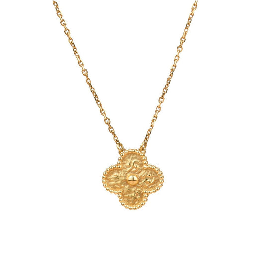 [Olivia JW]CLOVER 15MM  BRONZING NECKLACE