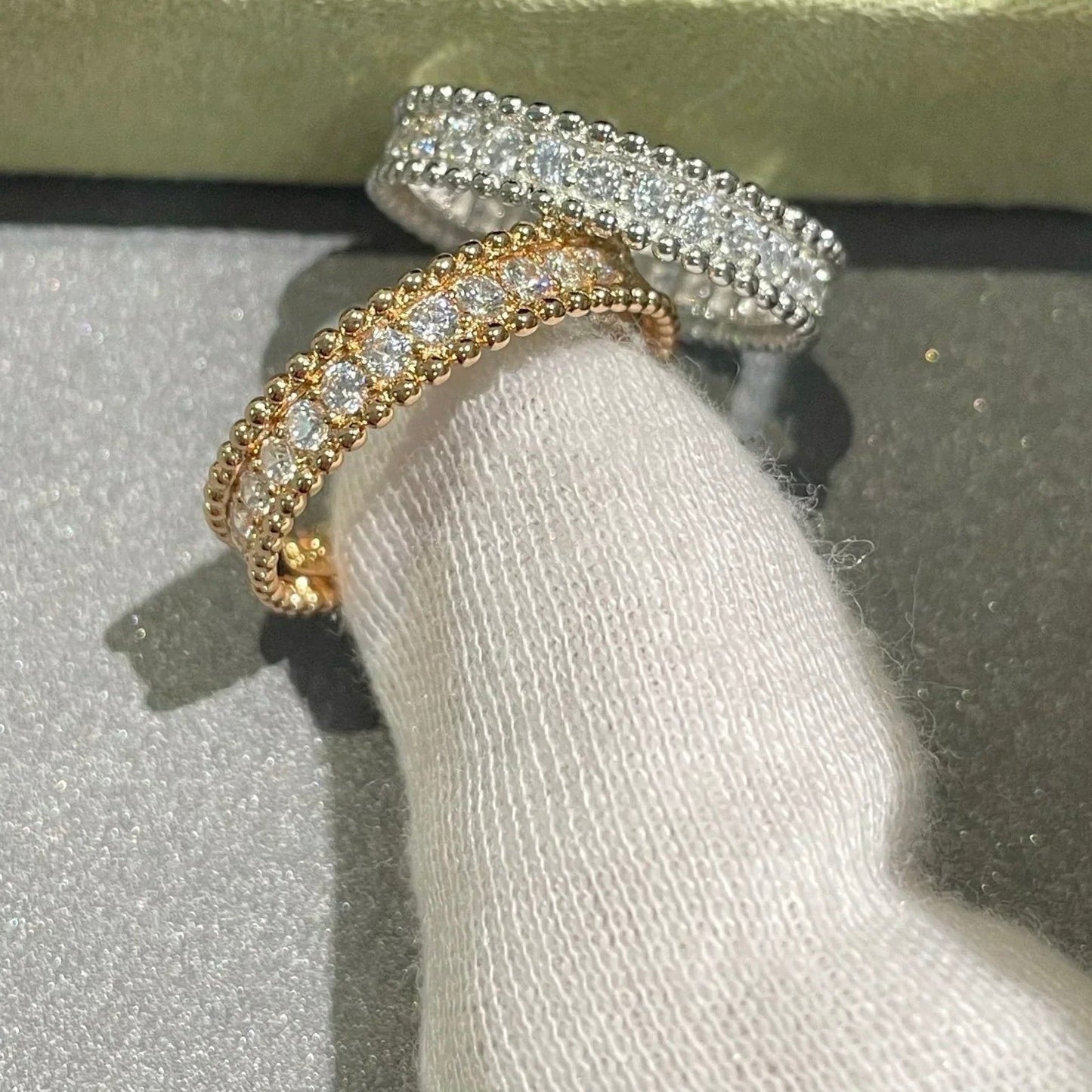 [Olivia JW]PERLEE DIAMOND SILVER RING