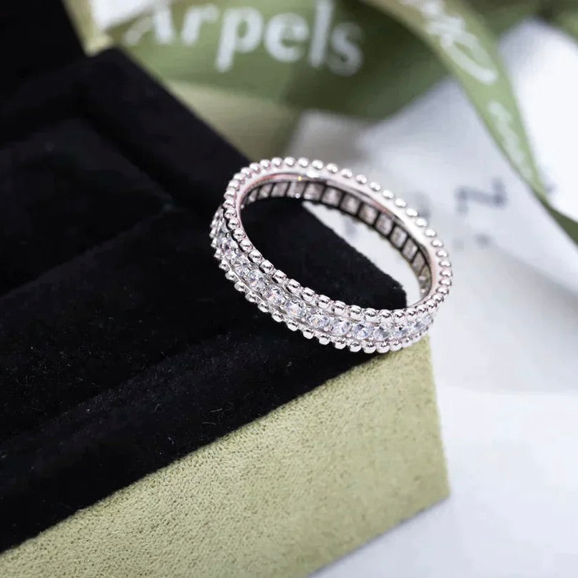 [Olivia JW]PERLEE DIAMOND SILVER RING