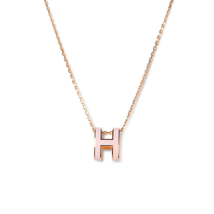 [Olivia JW]POP H PEDANT PINK GOLD