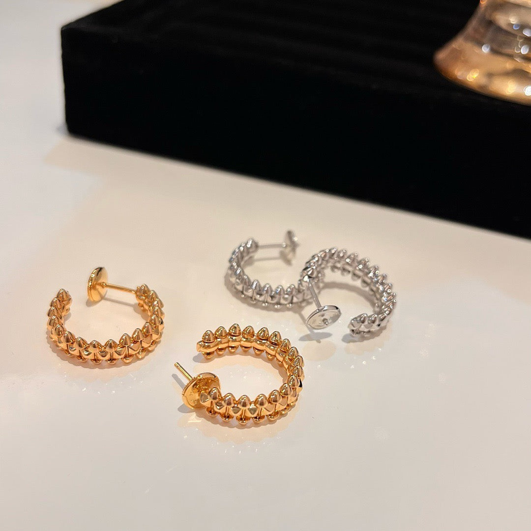 [Olivia JW]CLASH SMALL HOOP EARRINGS