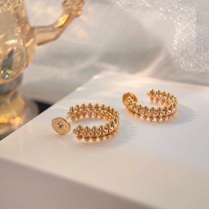 [Olivia JW]CLASH SMALL HOOP EARRINGS