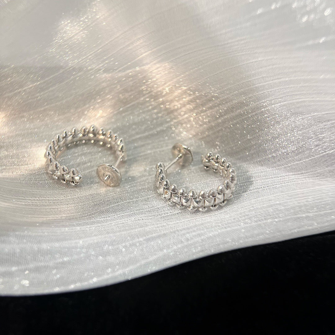 [Olivia JW]CLASH SMALL HOOP EARRINGS