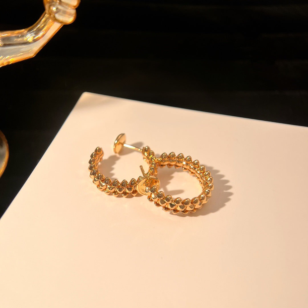 [Olivia JW]CLASH SMALL HOOP EARRINGS