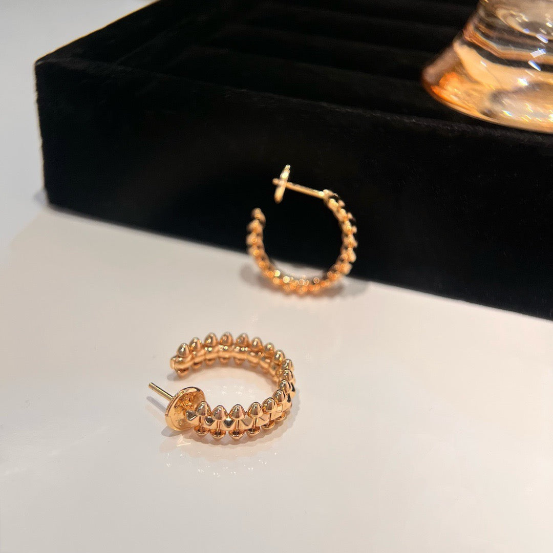 [Olivia JW]CLASH SMALL HOOP EARRINGS