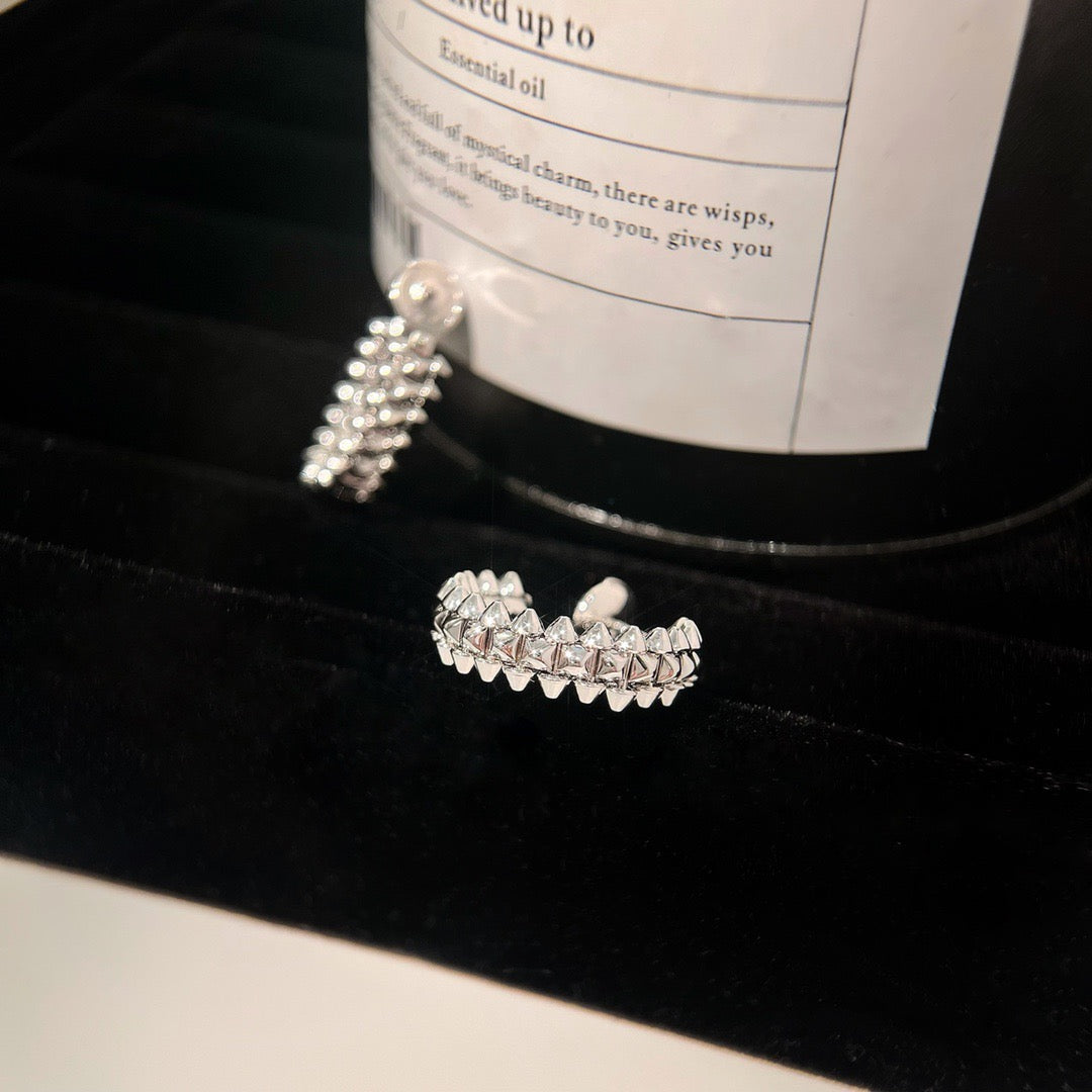 [Olivia JW]CLASH SMALL HOOP EARRINGS