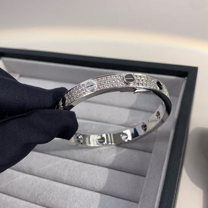 [Olivia JW]LOVE BRACELET 6.1MM DIAMOND-PAVED CERAMIC