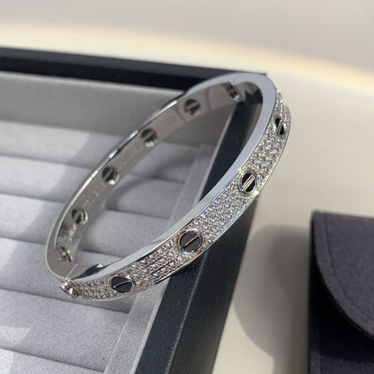 [Olivia JW]LOVE BRACELET 6.1MM DIAMOND-PAVED CERAMIC