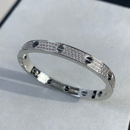 [Olivia JW]LOVE BRACELET 6.1MM DIAMOND-PAVED CERAMIC