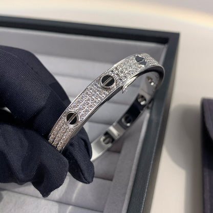 [Olivia JW]LOVE BRACELET 6.1MM DIAMOND-PAVED CERAMIC