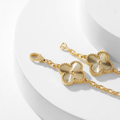 [Olivia JW]CLOVER 10 MOTIFS LASER NECKLACE