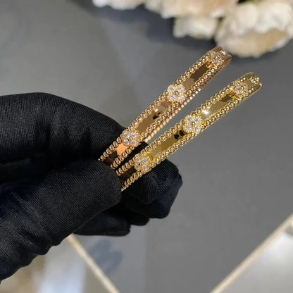 [Olivia JW]CLOVER BRACELET 4MM DIAMONDS