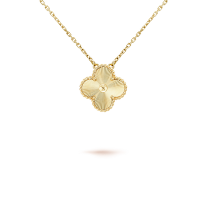 [Olivia JW]CLOVER 15MM LASER NECKLACE