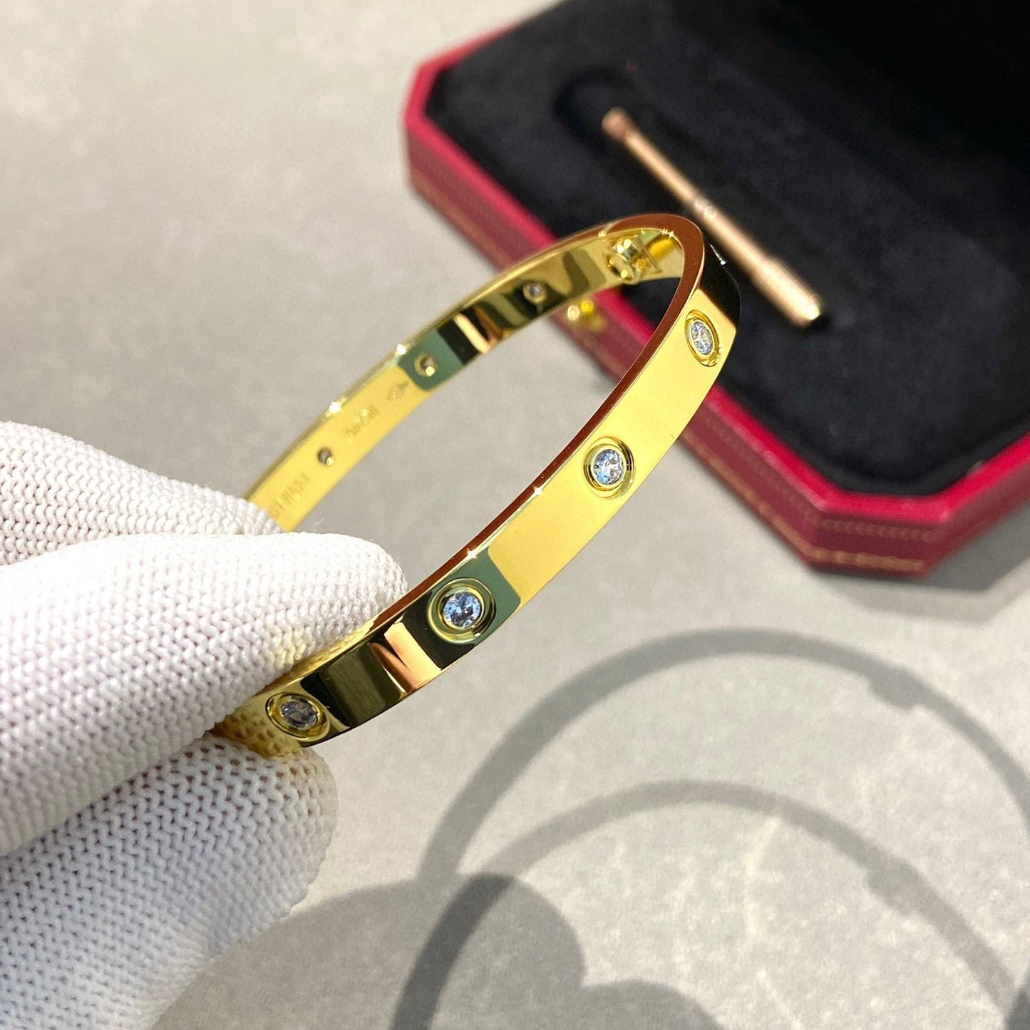 [Olivia JW]LOVE BRACELET 6.1MM 10 DIAMONDS