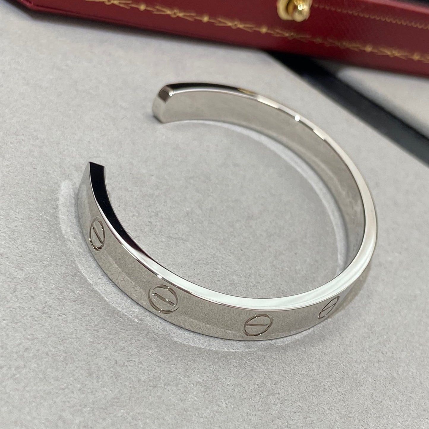 [Olivia JW]LOVE BRACELET 6.1MM 1 DIAMOND OPEN CUFF