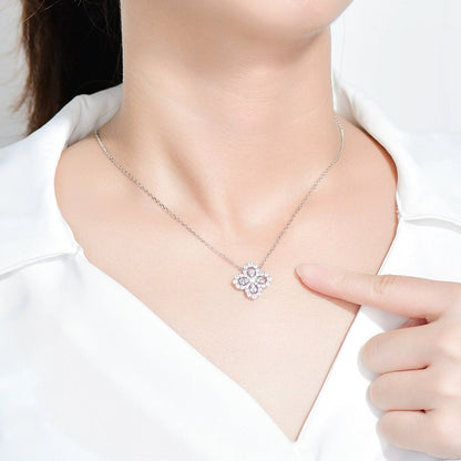 [Olivia JW]LOOP NECKLACE FULL MOTIF DIAMOND 16MM MULTIPLE COLORS