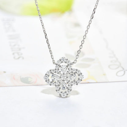 [Olivia JW]LOOP NECKLACE FULL MOTIF DIAMOND 16MM MULTIPLE COLORS