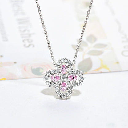 [Olivia JW]LOOP NECKLACE FULL MOTIF DIAMOND 16MM MULTIPLE COLORS