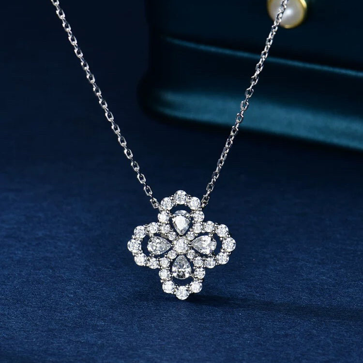 [Olivia JW]LOOP NECKLACE FULL MOTIF DIAMOND 16MM MULTIPLE COLORS