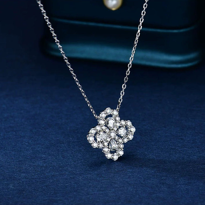 [Olivia JW]LOOP NECKLACE FULL MOTIF DIAMOND 16MM MULTIPLE COLORS