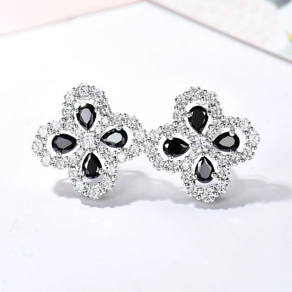 [Olivia JW]LOOP EARRINGS FULL MOTIF DIAMOND 16MM