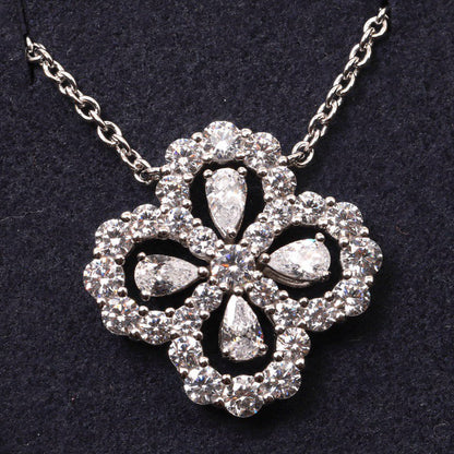 [Olivia JW]LOOP NECKLACE FULL MOTIF DIAMOND 16MM MULTIPLE COLORS