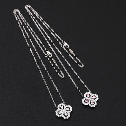 [Olivia JW]LOOP NECKLACE FULL MOTIF DIAMOND 16MM MULTIPLE COLORS