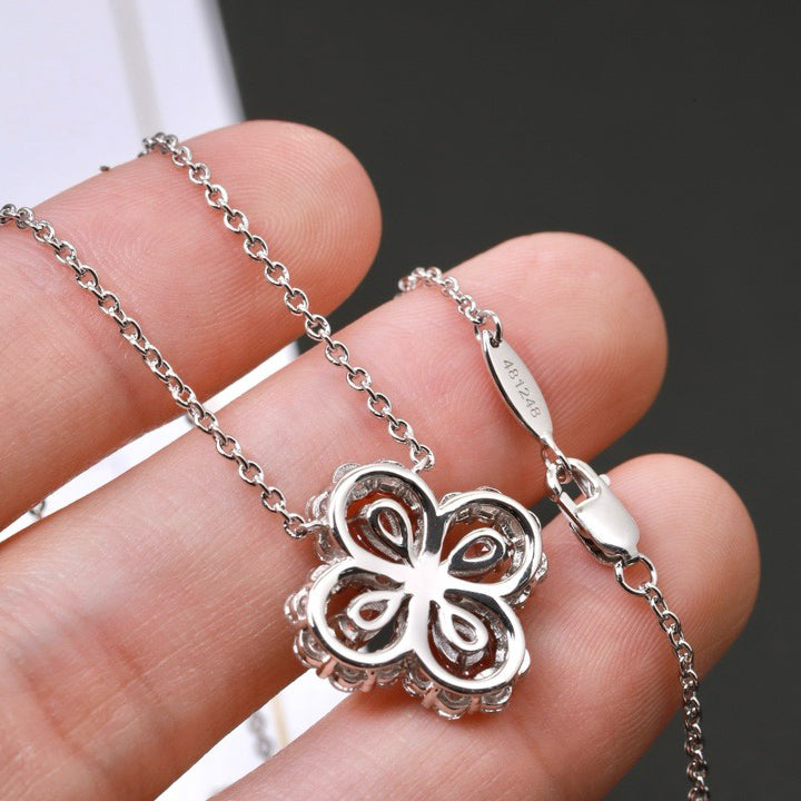 [Olivia JW]LOOP NECKLACE FULL MOTIF DIAMOND 16MM MULTIPLE COLORS