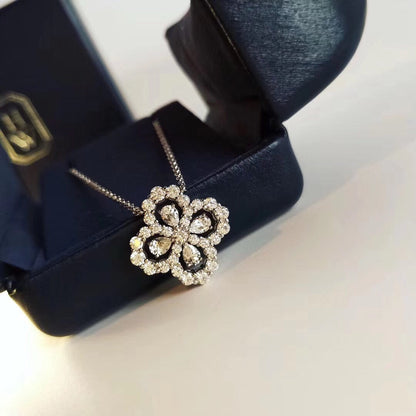 [Olivia JW]LOOP NECKLACE FULL MOTIF DIAMOND 16MM MULTIPLE COLORS
