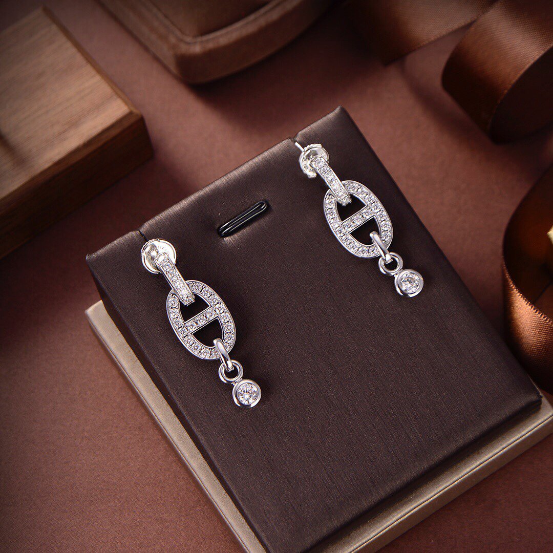 [Olivia JW]HM CHAINE DIAMOND EARRINGS