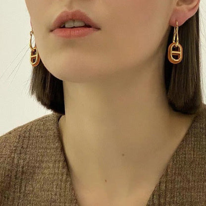 [Olivia JW]HM O'MAILLON GOLD EARRINGS
