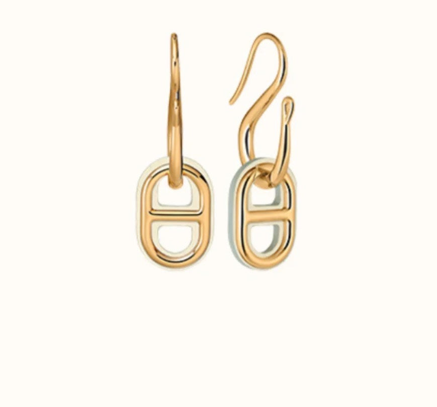 [Olivia JW]HM O'MAILLON GOLD EARRINGS