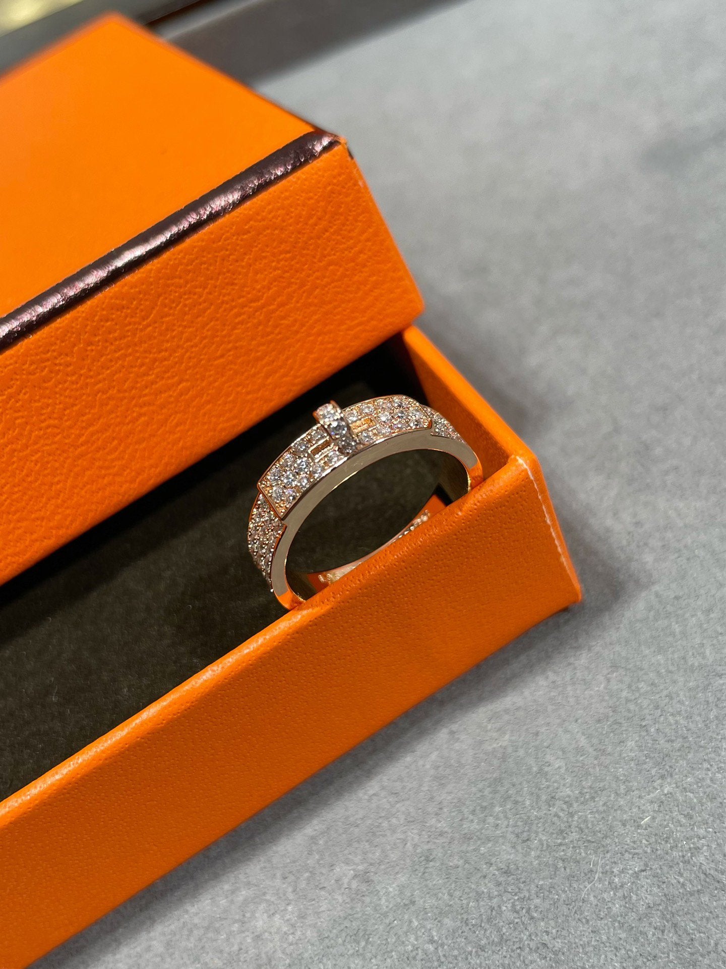 [Olivia JW]KELLY PINK GOLD DIAMOND RING
