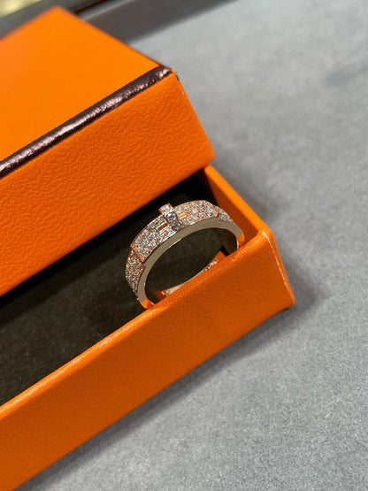 [Olivia JW]KELLY PINK GOLD DIAMOND RING