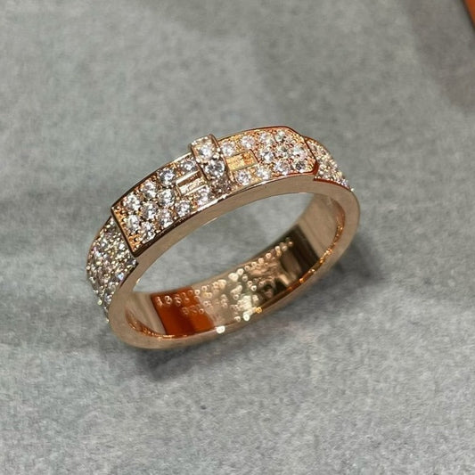 [Olivia JW]KELLY PINK GOLD DIAMOND RING