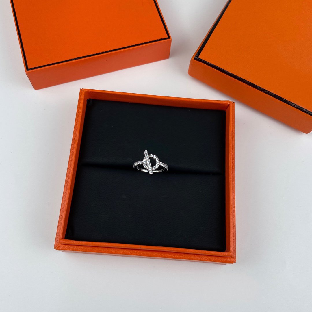[Olivia JW]ECHAPPEE RING SILVER DIAMOND