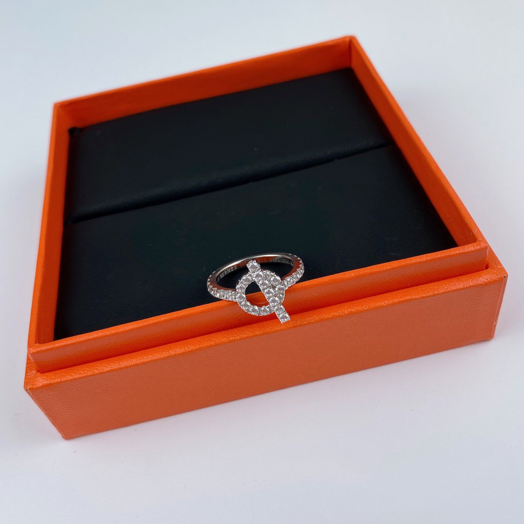 [Olivia JW]ECHAPPEE RING SILVER DIAMOND