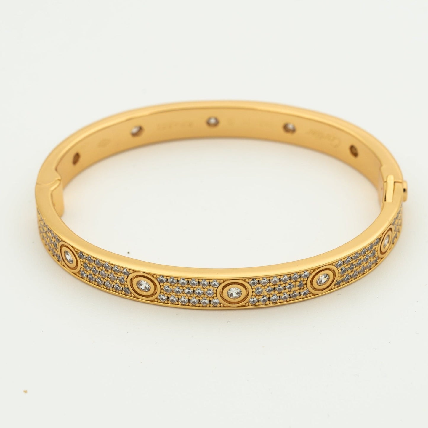 [Olivia JW]LOVE BRACELET 6.1MM DIAMOND-PAVED 10 BIG DIAMONDS