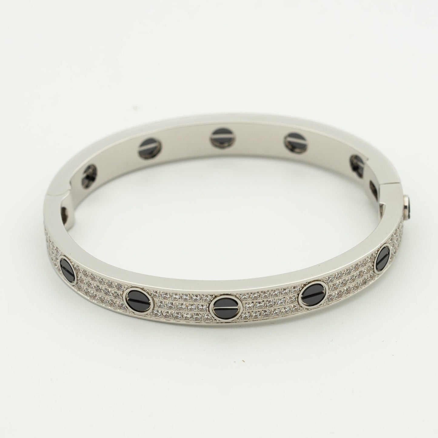 [Olivia JW]LOVE BRACELET 6.1MM DIAMOND-PAVED CERAMIC