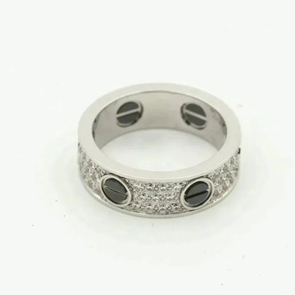 [Olivia JW]LOVE RING 5.5MM DIAMONDS PAVED CERAMIC