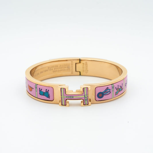 [Olivia JW]H PINK GOLD BRACELET PINK CERAMIC