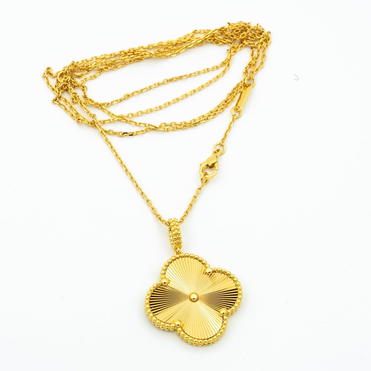 [Olivia JW]CLOVER 25MM PEDANT NECKLACE GOLD