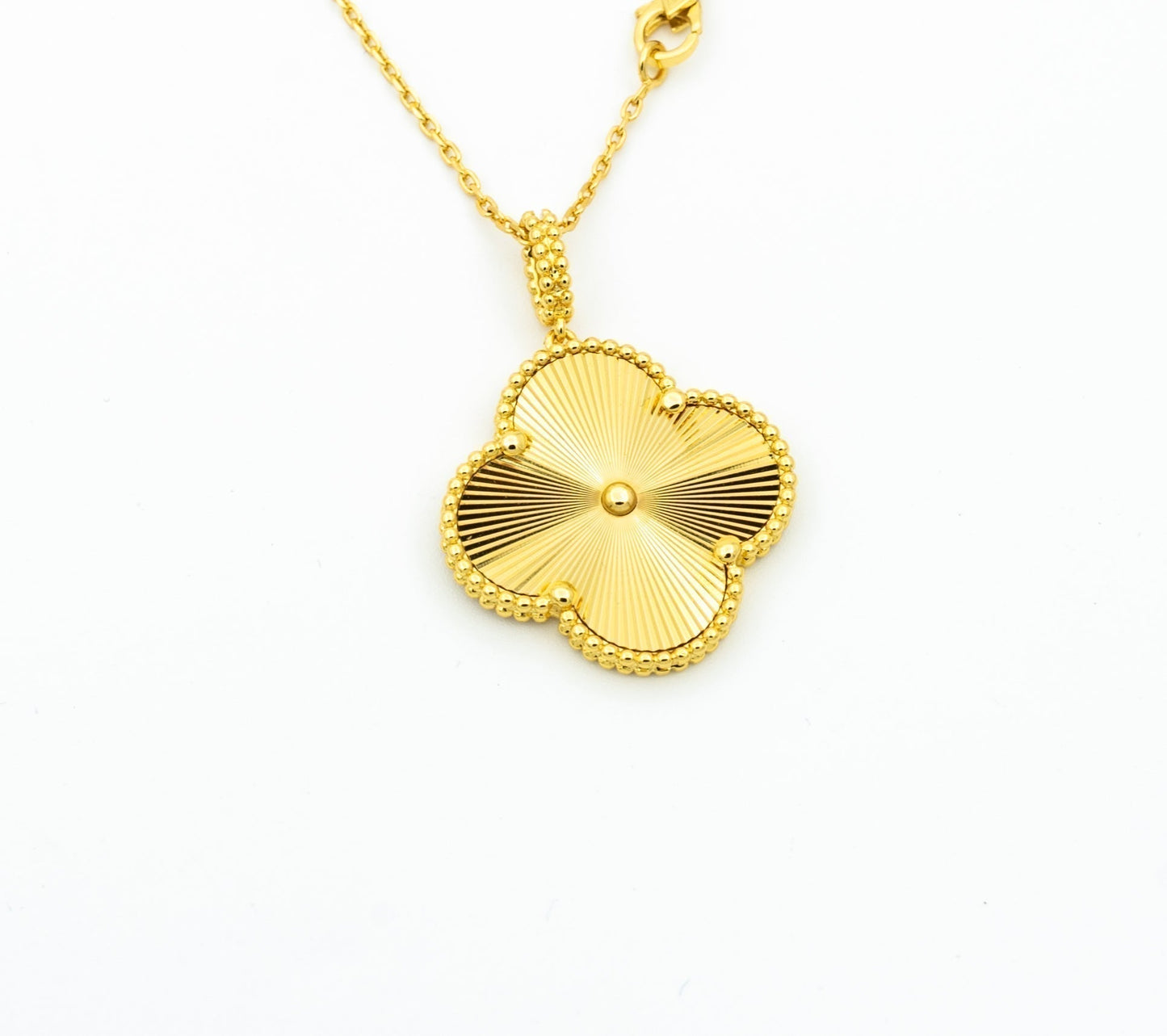 [Olivia JW]CLOVER 25MM PEDANT NECKLACE GOLD