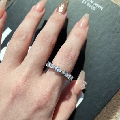 [Olivia JW]Exquisite Pear Cut Tennis Ring