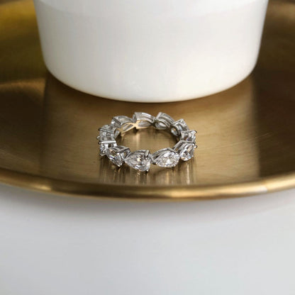 [Olivia JW]Exquisite Pear Cut Tennis Ring