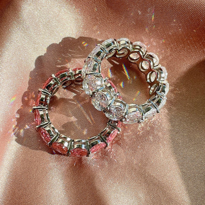 [Olivia JW]Dainty Elongated Cushion Cut Tennis Ring