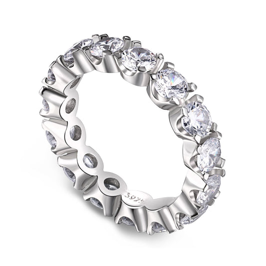 [Olivia JW]Eternity Round Cut Tennis Ring