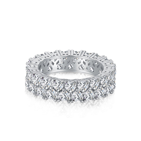 [Olivia JW]Sparkling Full Heart Ring