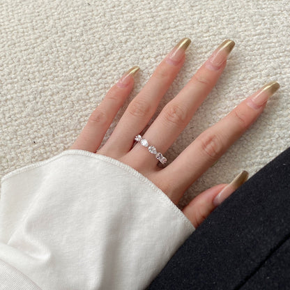 [Olivia JW]Exquisite Pear Cut Tennis Ring