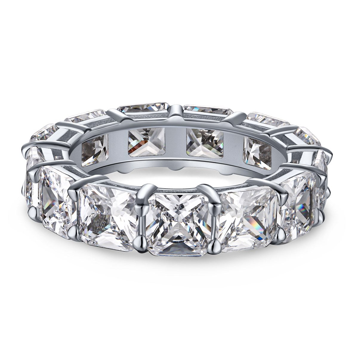 [Olivia JW]Elegant Princess Cut Tennis Ring